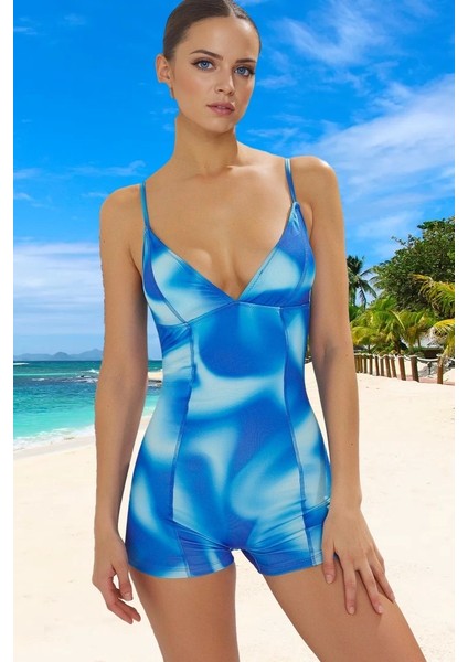 Yüzme Kıyafeti Tasarım Mayo Klora Dayanıklı Su Sporları Için Banyo Esnek Kumaş