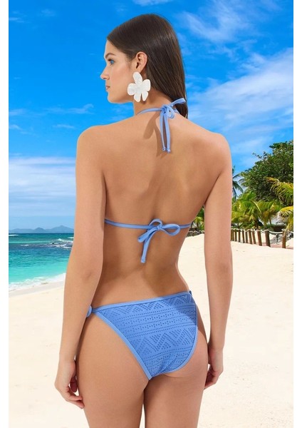 Tasarım Bikini Takımı Ergonomik Kesim Şık Detaylı Esnek Kumaş Uv Korumalı Su Sporları Için modelleri