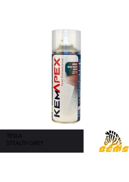 Tesla Stealth Grey (Koyu Gri) Rötüş Sprey Boya 400ML