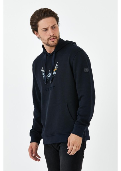 Erkek Sweat Baskılı Kapuşonlu Antrasit fırsatları