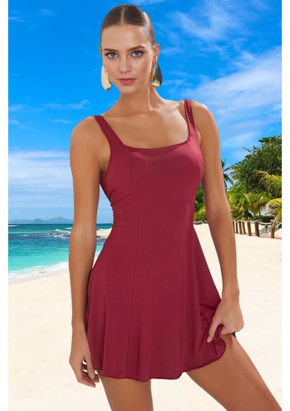 Yüzme Kıyafeti Tasarım Mayo Şık Detaylı Uv Korumalı Plaj Mayosu Su Sporu