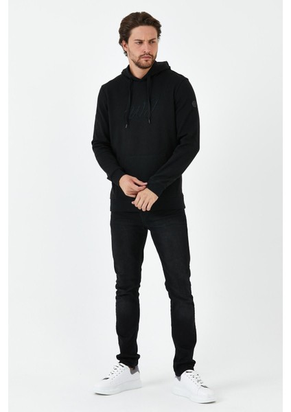 Erkek Sweat Baskılı Kapuşonlu Bordo fiyatları