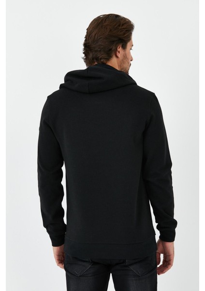 Erkek Sweat Baskılı Kapuşonlu Bordo indirimleri