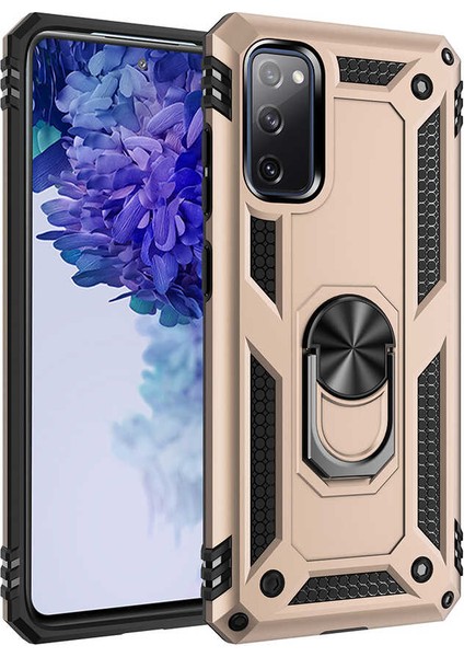 Galaxy S20 Fe Kılıf F10T Vega Kapak-Gold