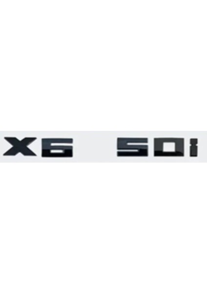 X6 50i Siyah Bagaj Yazısı 3A 3D 3ABS