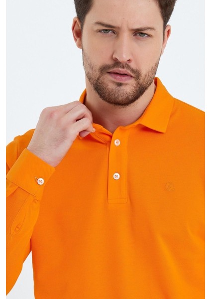 Erkek Polo Yaka Comfort Uzun Kollu Basic Vişne Tişört fiyatları