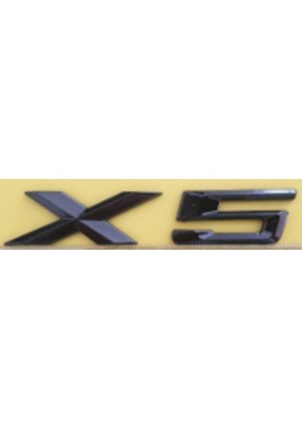 X5 Siyah Büyük Bagaj Yazısı 3A 3D 3ABS