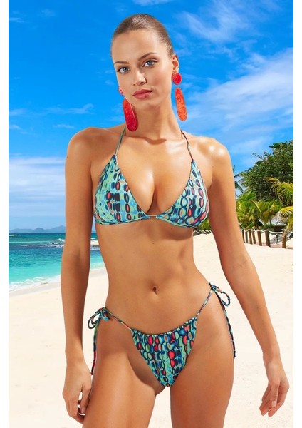 Tasarım Bikini Takımı Uv Korumalı Ergonomik Kesim Şık Detaylı Esnek Kumaş Hızlı Kuruyan fiyatları