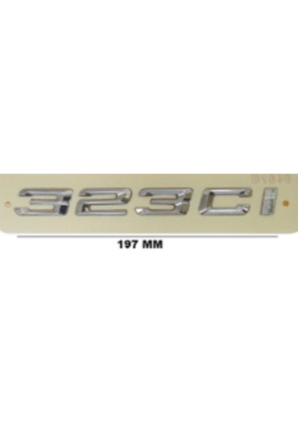 323 Cı Krom Bagaj Yazısı 3A 3D 3ABS