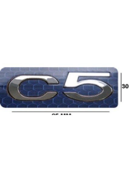 C5 Siyah Bagaj Yazısı 3A 3D 3ABS