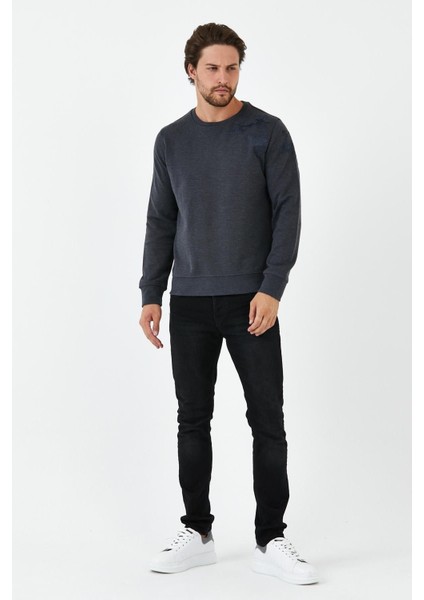 Erkek Uzun Bol Bisiklet Yaka Kışlık Siyah Sweatshirt fiyatları