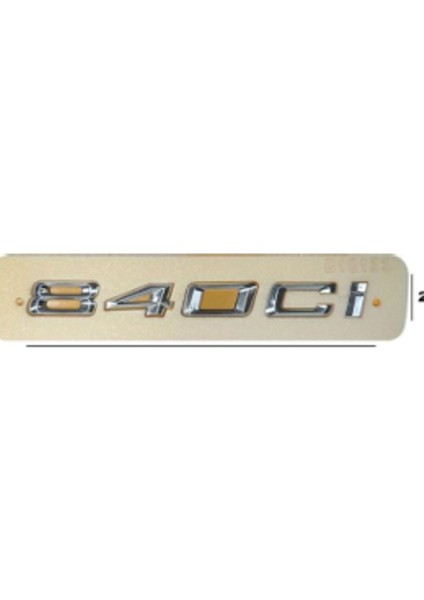 840CI Krom Bagaj Yazısı 3A 3D 3ABS