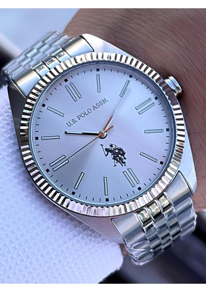 U.s.polo Assn Çelik Kasa ve Kordon 2 Yıl Garantili 3 Atm Suya Dayanıklı Erkek Kol Saati FS1096.01