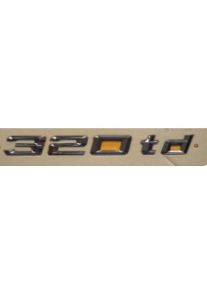 320 Td Krom Bagaj Yazısı 3A 3D 3ABS