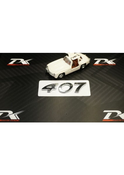 Peugeot 407 Bagaj Krom Abs 3m 3D Yazı Logo Amblem