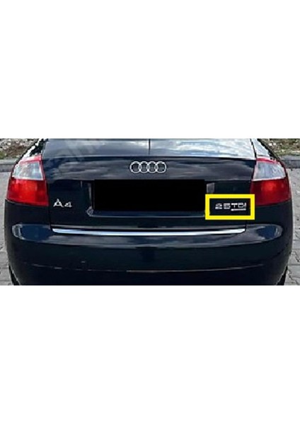 A4 Uyumlu 2.5 Tdı Krom Bagaj Yazısı 3m 3D Abs