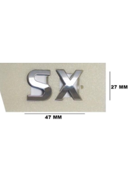 Sx Krom Bagaj Yazısı 3A 3D 3ABS