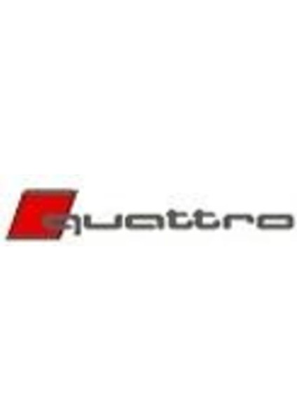 Quattro Krom Kırmızı Bagaj Yazısı 3A 3D 3ABS