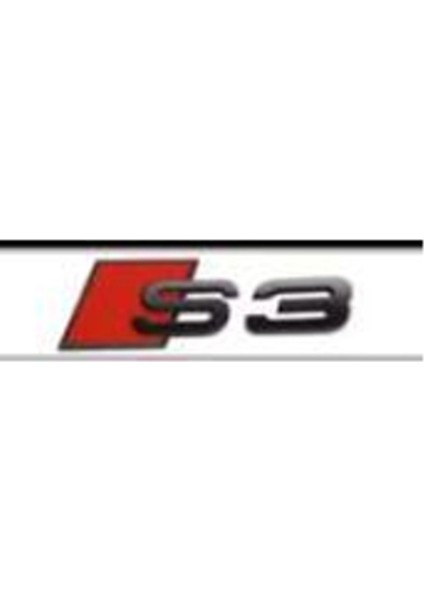 S3 Siyah Kırmızı Bagaj Yazısı 3A 3D 3ABS