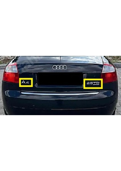Audi Uyumlu A4 ve 2.5 Tdı Bagaj Yazısı Seti 2'li Paket 3m 3D Abs