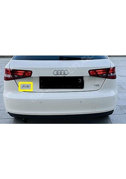 Audi Uyumlu A3 Krom Bagaj Yazısı 3m 3D Abs