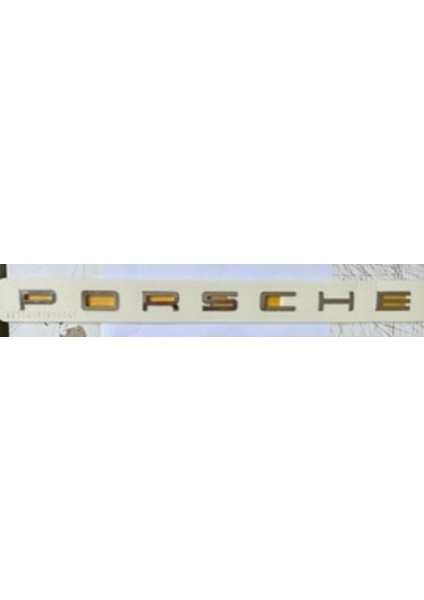 Porsche Uyumlu Yazı Porsche 2.1*30.5 cm Krom