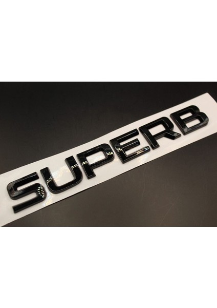 Skoda Uyumlu Superb Piano Black Bagaj Yazısı