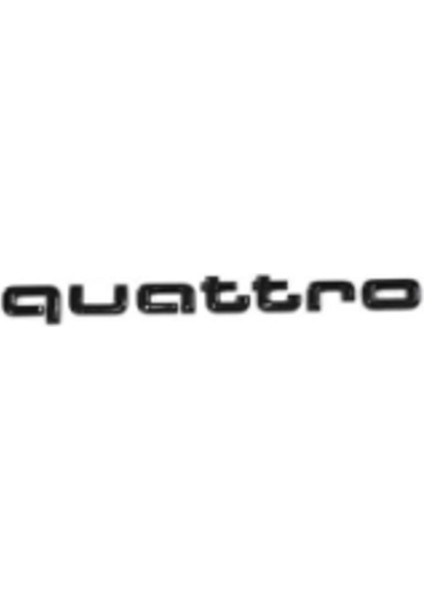 Quattro 6 cm Siyah Bagaj Yazısı 3A 3D 3ABS