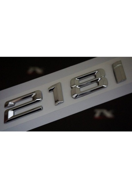 Bmw 218I Bagaj Krom Metal 3m 3D Yazı Logo