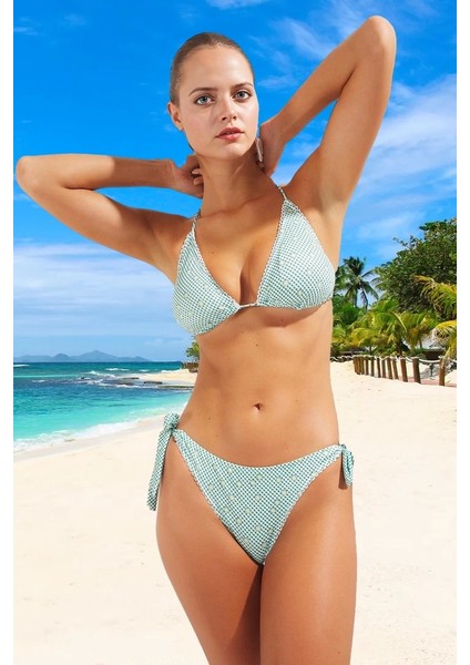 Tasarım Bikini Takımı Uv Korumalı Ergonomik Kesim Esnek Kumaş Özel Plaj ve Havuz Için fiyatları