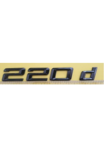 220 D Siyah Bagaj Yazısı 3A 3D 3ABS