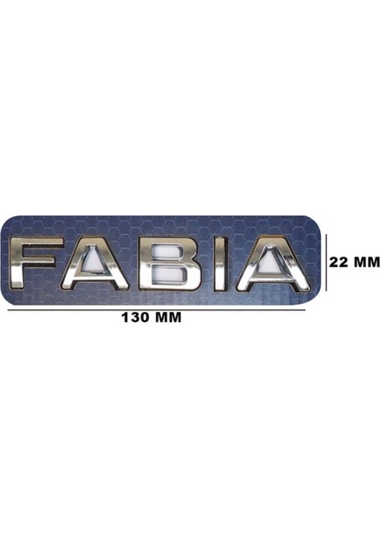 Skoda Fabia Yeni Seri Bagaj Yazı Logo Amblem