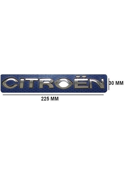 Cıtroen Yazı (C5-X7) 225 MMX30 mm - 9014