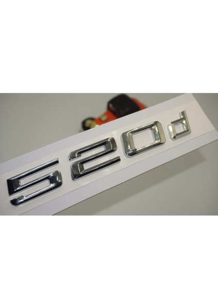 Bmw 520D Bagaj Krom Metal 3m 3D Yazı Logo