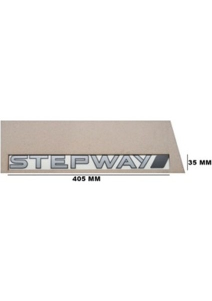 Dacia Uyumlu Stepway Yapıştırma Yazı Sol Kapı