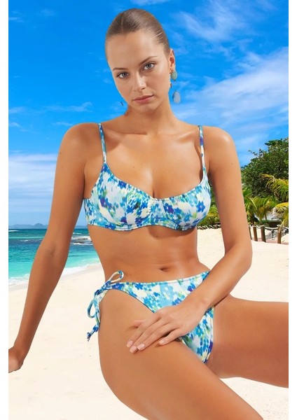 Tasarım Bikini Takımı Yaz Koleksiyonu Şık Detaylı Su Sporları Için Premium Kalite