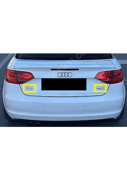 Audi Uyumlu A3 ve 1.8 T Bagaj Yazısı Seti 2'li Paket 3m 3D Abs