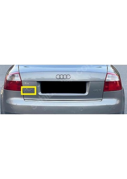 Audi Uyumlu A4 Krom Bagaj Yazısı 3m 3D Abs