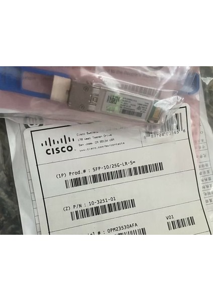 Orijinal Cisco SFP-10/25G-LR-S 25G SFP28 10KM Smf Transceiver | 10-3251-01 | Hologramlı