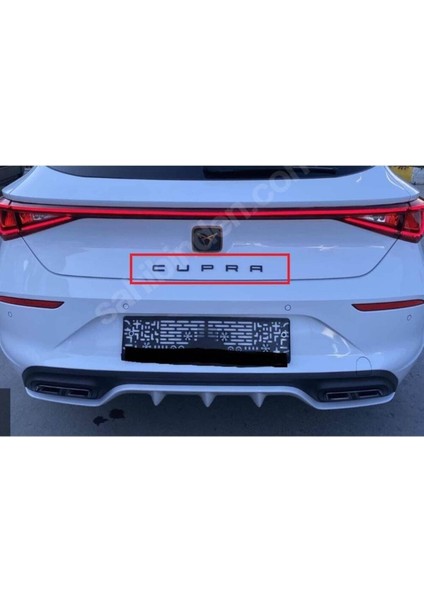 Cupra Bagaj Yazısı Piano Black