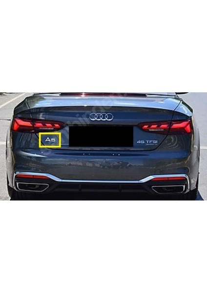Audi Uyumlu A5 Krom Bagaj Yazısı 3m 3D Abs