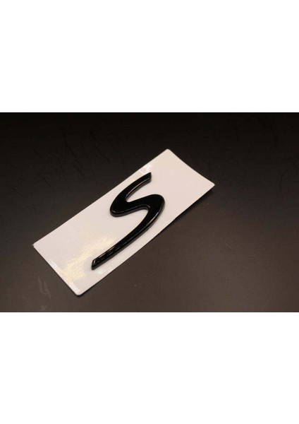 Porsche Uyumlu S Piano Black Bagaj Yazısı Abs Amblem Logo