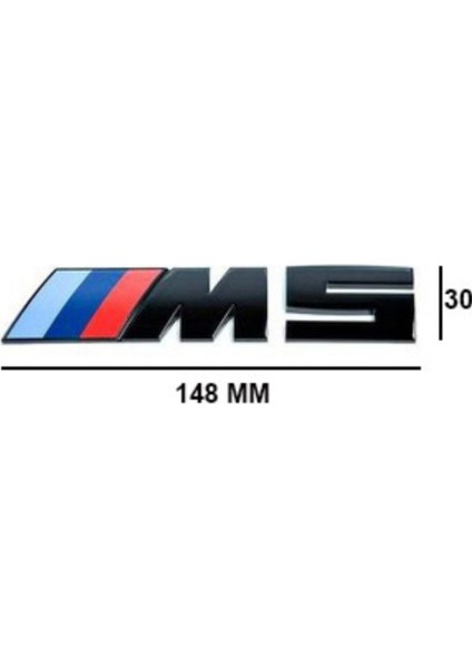 Bmw M5 Siyah Bagaj Yazı Amblem Oem Uyumlu