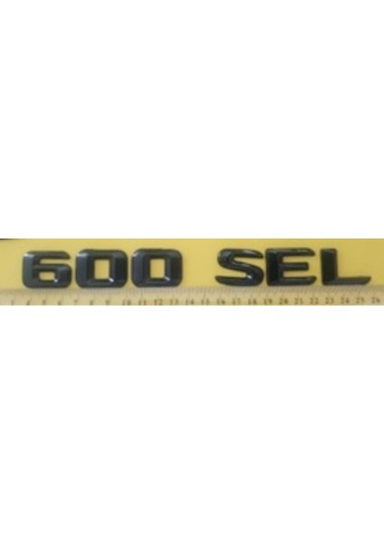 Mercedes Uyumlu Yazı 600 Sel Siyah