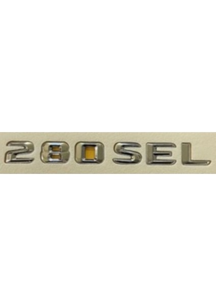 Mercedes Uyumlu Yazı 280 Sel Krom