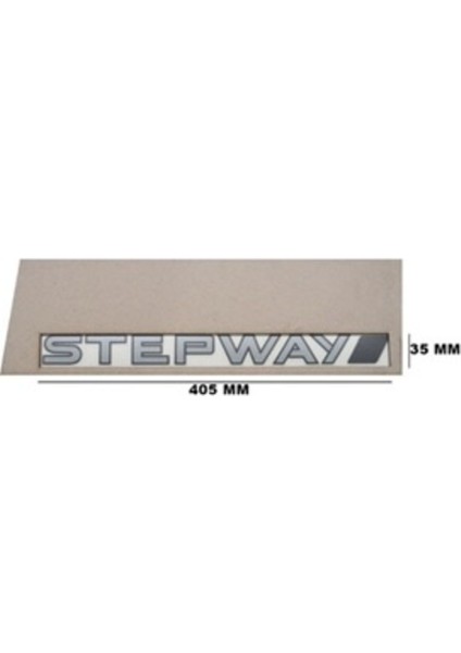 Dacia Uyumlu Stepway Yapıştırma Yazı Sağ Kapı 35*405 mm