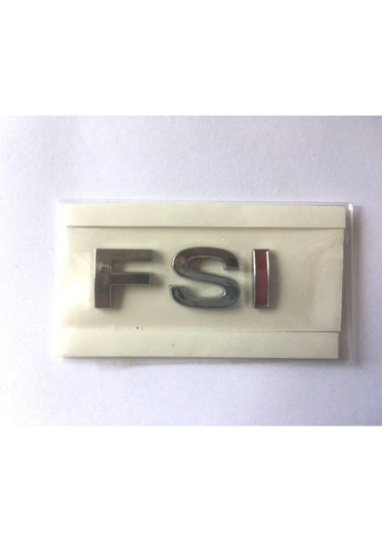Volkswagen Fsi Bagaj Yazısı Tek Kırmızı (Passat B6 - Jetta 5)