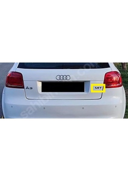 A3 Uyumlu 1.4 T Krom Bagaj Yazısı 3m 3D Abs