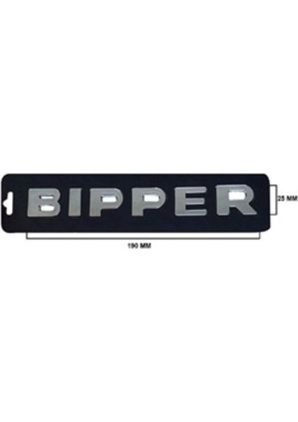 Peugeot Uyumlu Bipper Krom Yazı 25*190 mm