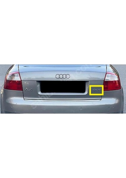 A4 Uyumlu 1.8t Krom Bagaj Yazısı 3m 3D Abs